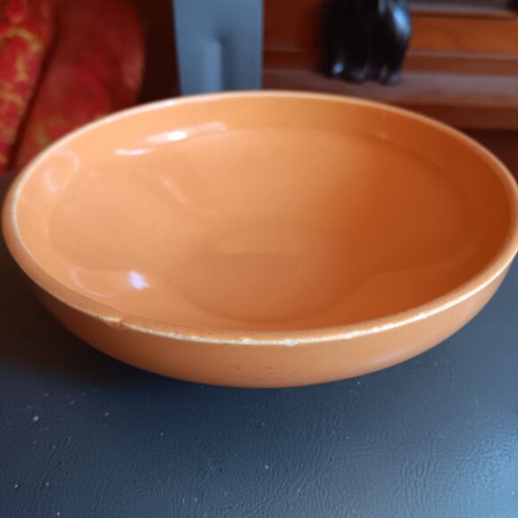 Vintage Cielo Ware Orange Ceramic Cereal Bowl Made In California 6" - Picture 7 of 13